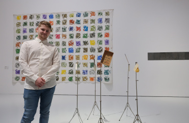 Mathias Pignal dans les salles du MAMC+