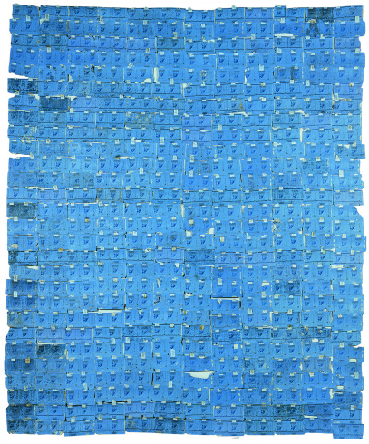 Assemblage de paquets de gauloises bleues, 1978