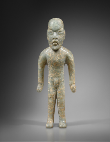 "Personnage debout" ["Standing figure"], Olmec, Mexico, 900-600 BC.