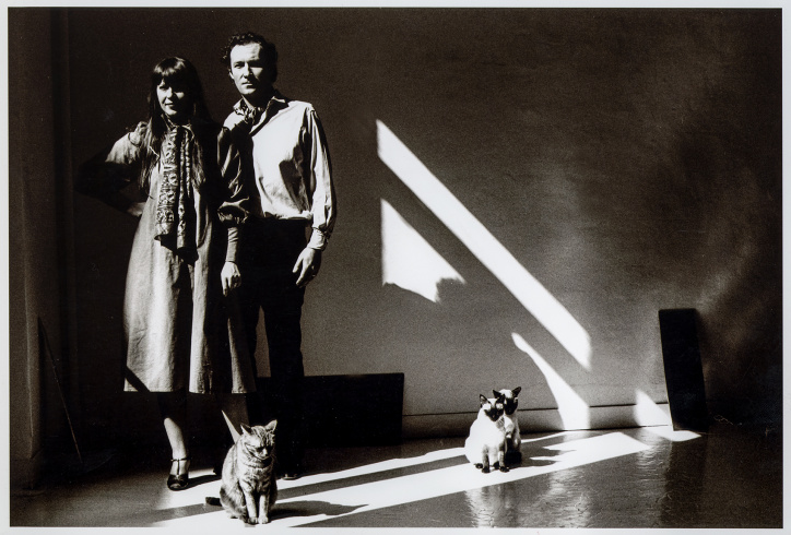 "Liliane et Michel Durand Dessert dans leur galerie parisienne", vers 1978