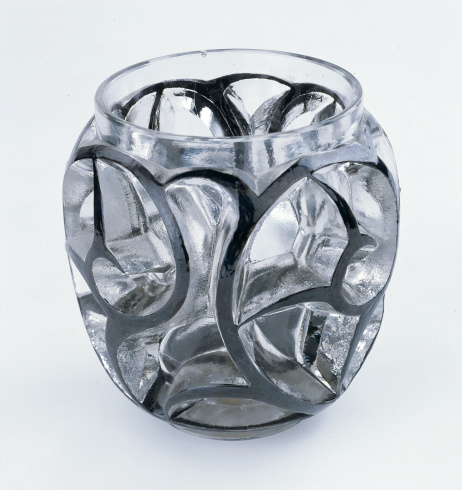 Suzanne Haviland-Lalique et René Lalique, "Vase Tourbillons" ou "Volutes en relief", 1926