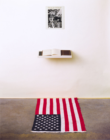 Dread Scott, "What is the Proper Way to Display a US Flag?", 1988