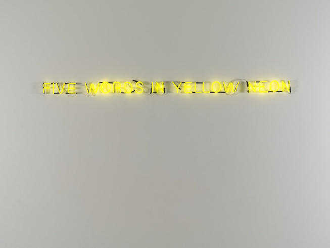 Five Words in Yellow Neon
