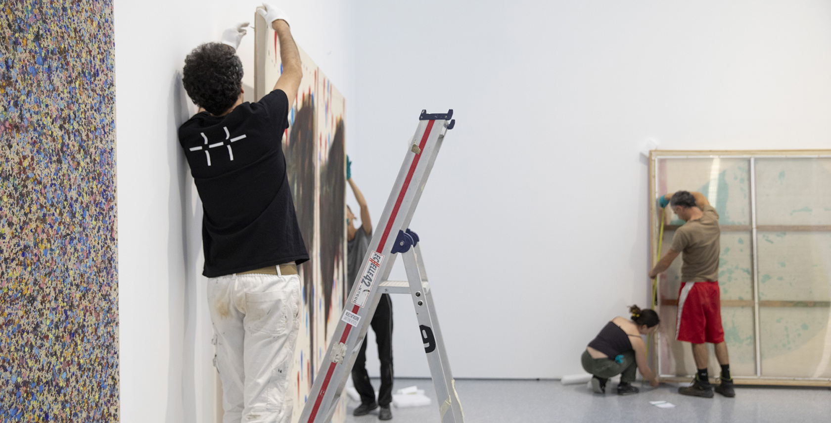 Exposition en cours de montage