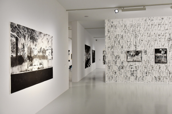 Vue de l'exposition de Maxime Duveau