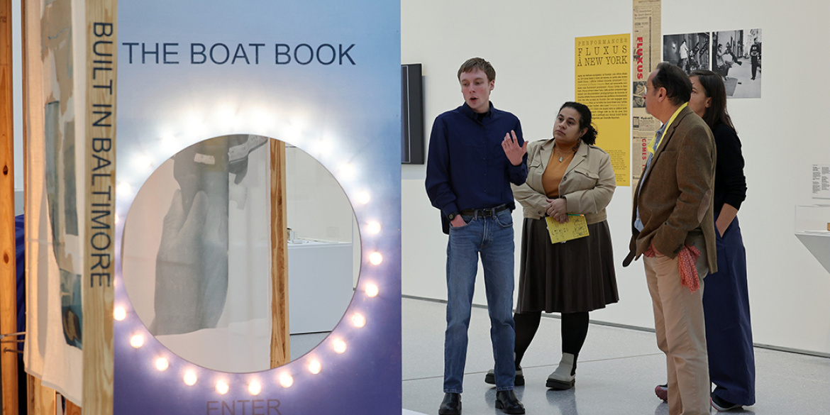 Visite commentée dans une salle du musée