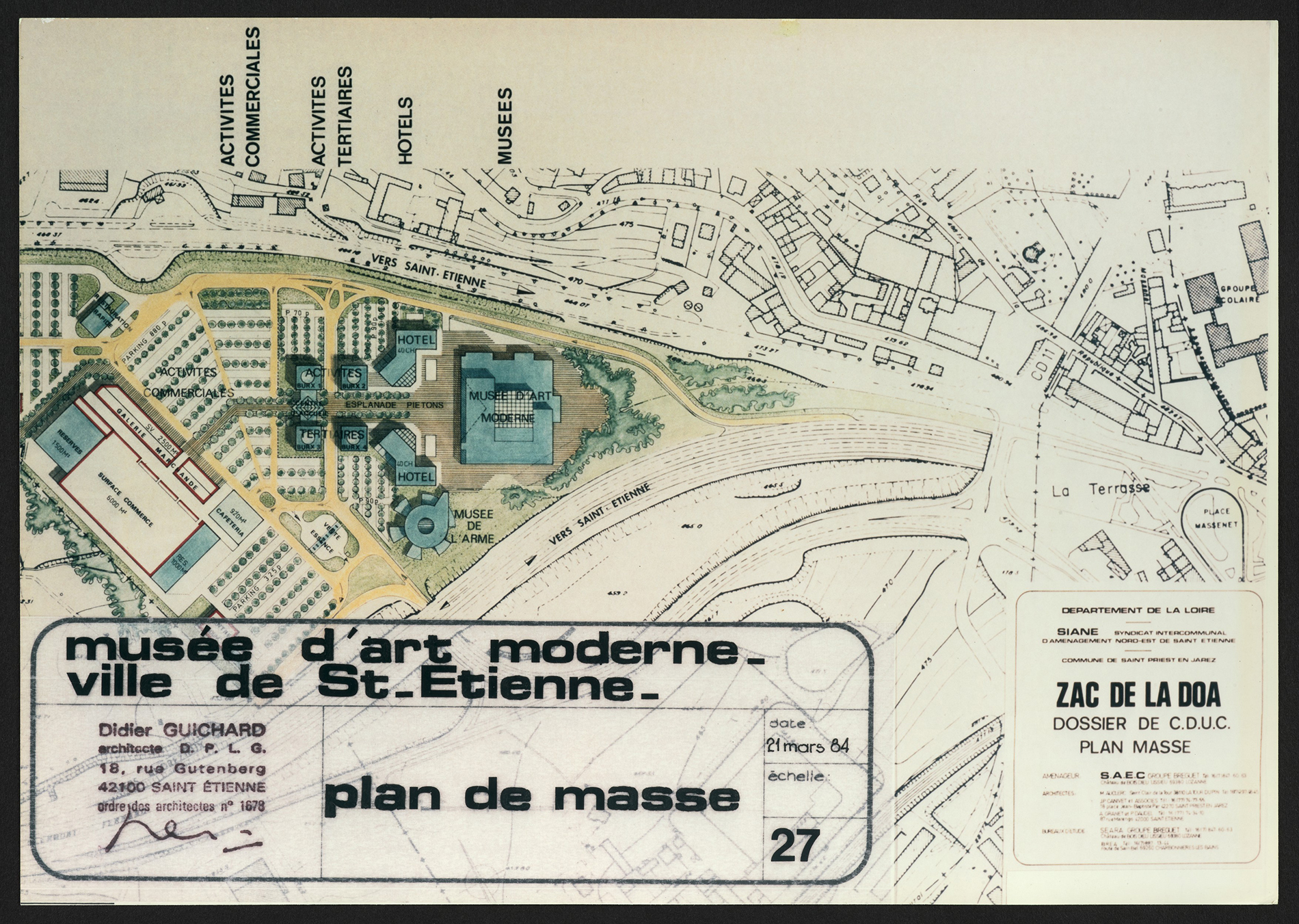 Plan de masse du musée