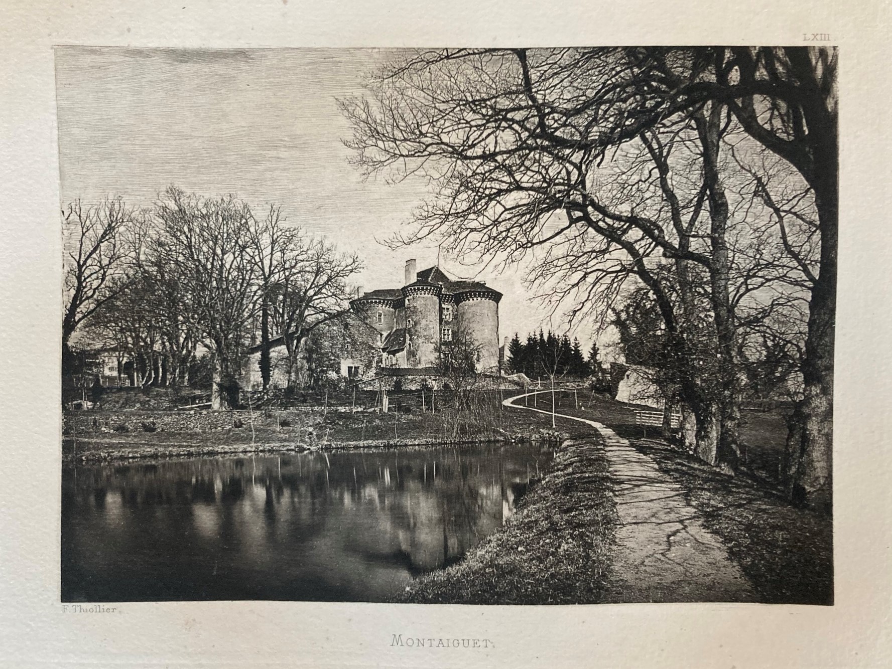 Photographie de Montaiguet dans "Le Forez pittoresque et monumental" par Félix Thiollier