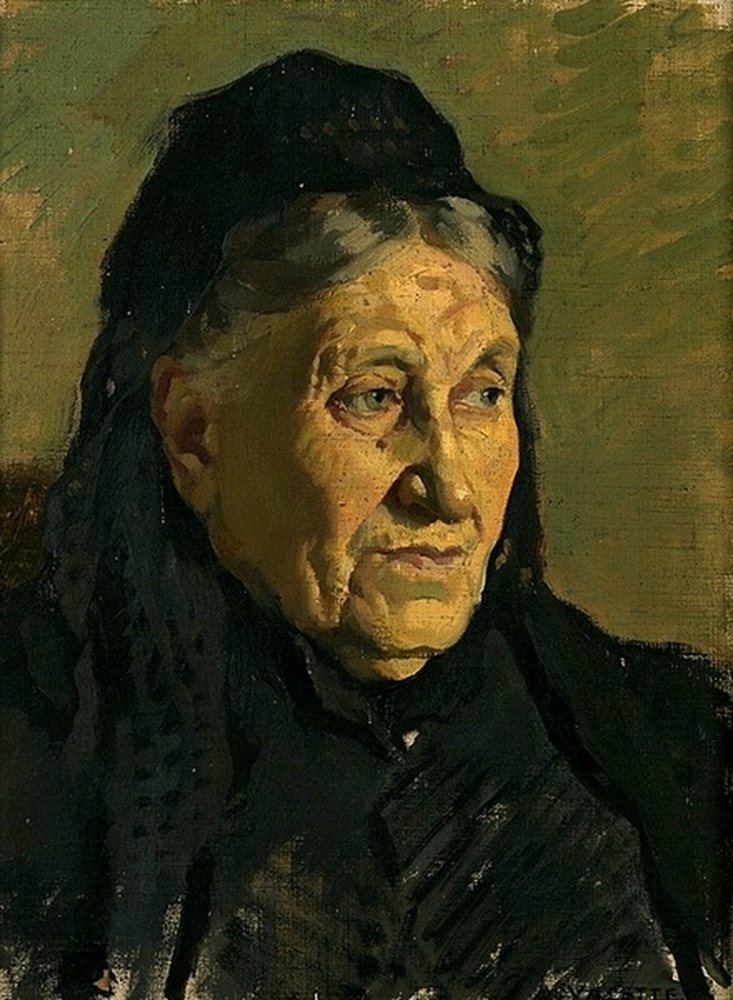 Portrait de la mère de l'artiste