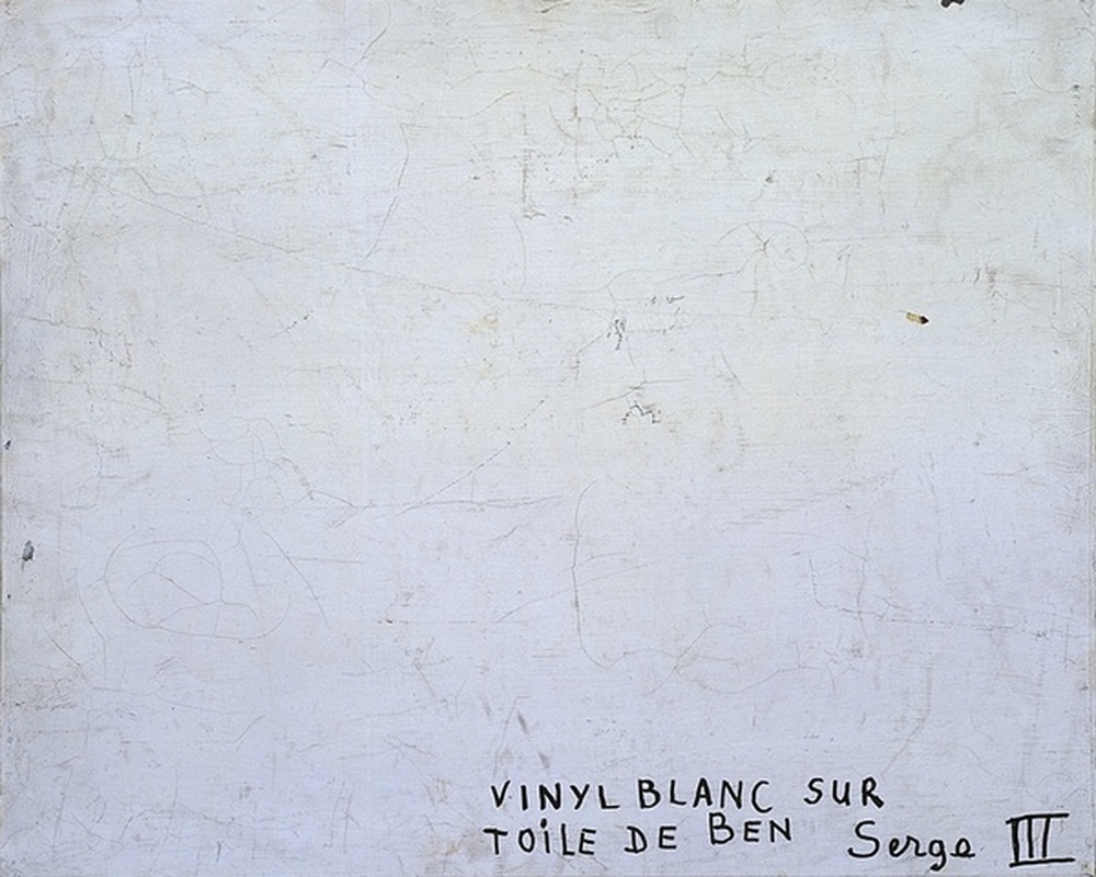 Vinyl blanc sur toile de Ben