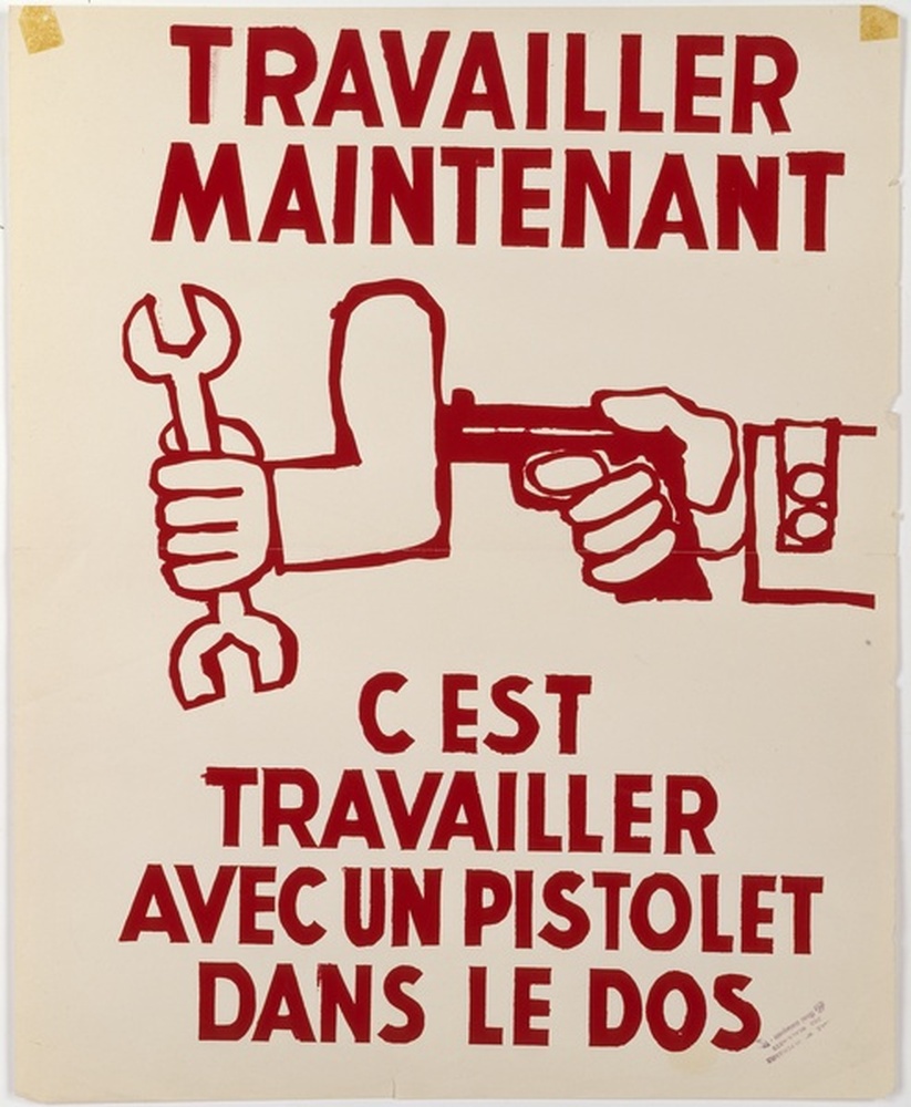 Travailler maintenant c'est travailler avec un pistolet dans le dos