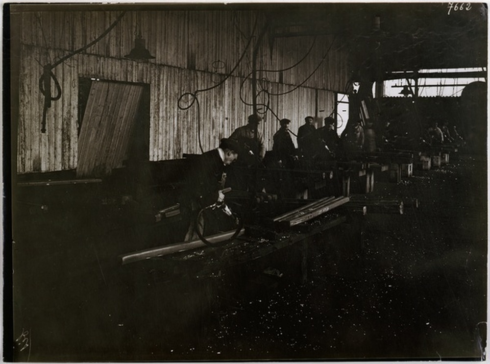 Scène d'atelier, intérieur d'usine