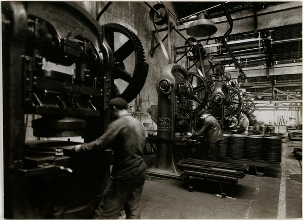 Scène d'atelier, intérieur d'usine