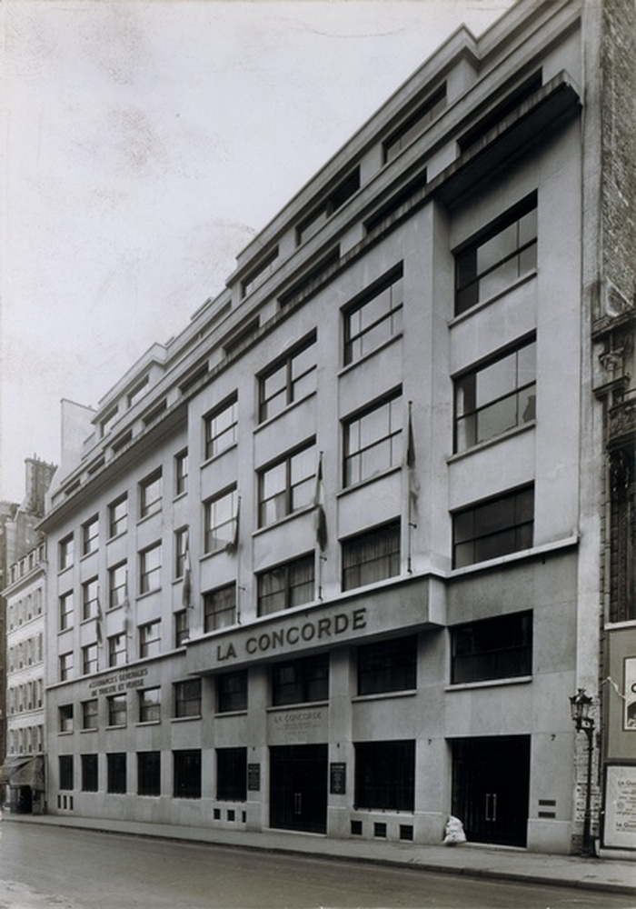 Assurances Générales de Trieste et Venise, façade La Concorde