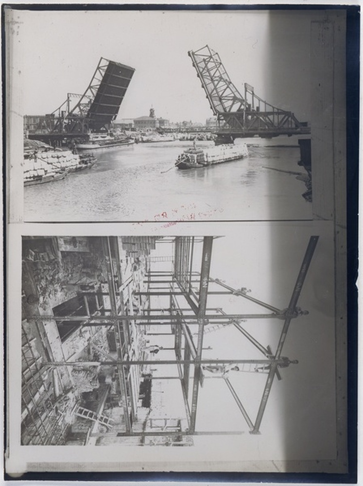 Pont levant et construction poutres métalliques