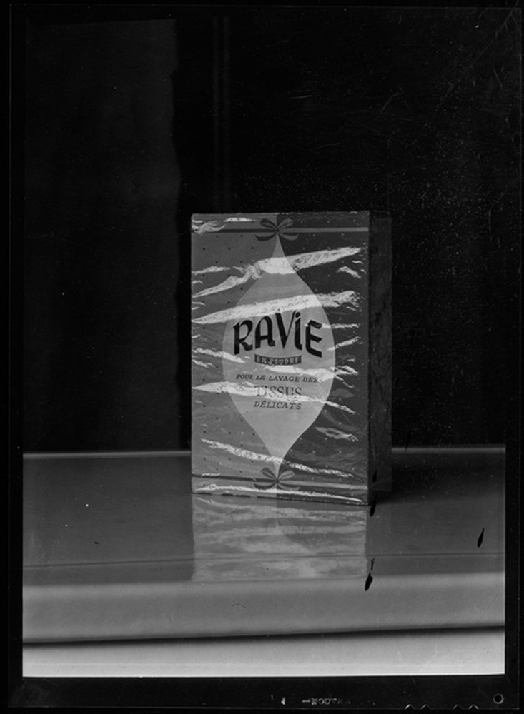 Objet industriel, boîte de poudre à lessive Ravie