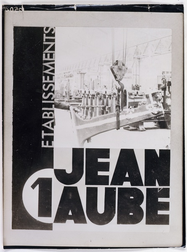 Affiche publicitaire, Etablissements Jean Aube