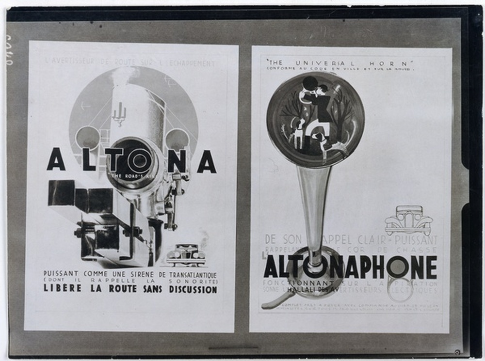 Affiche publicitaire, avertisseur Altora