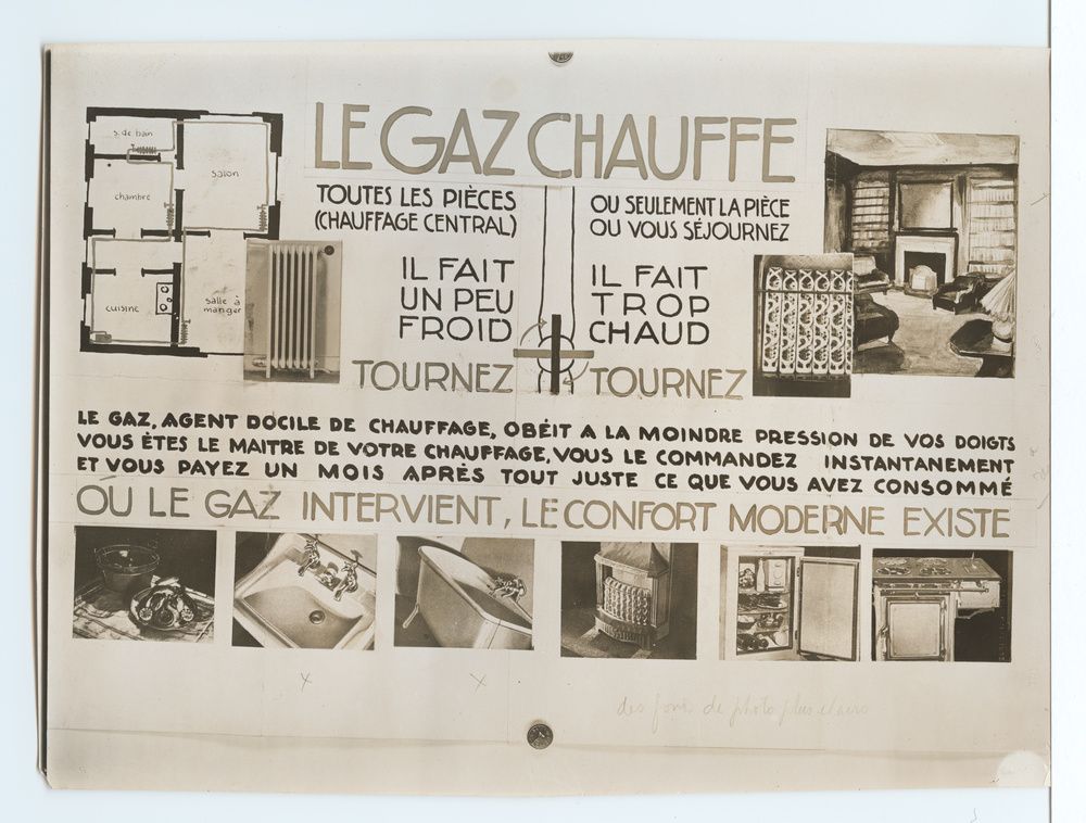 Le gaz chauffe 
où le gaz intervient, le confort moderne existe