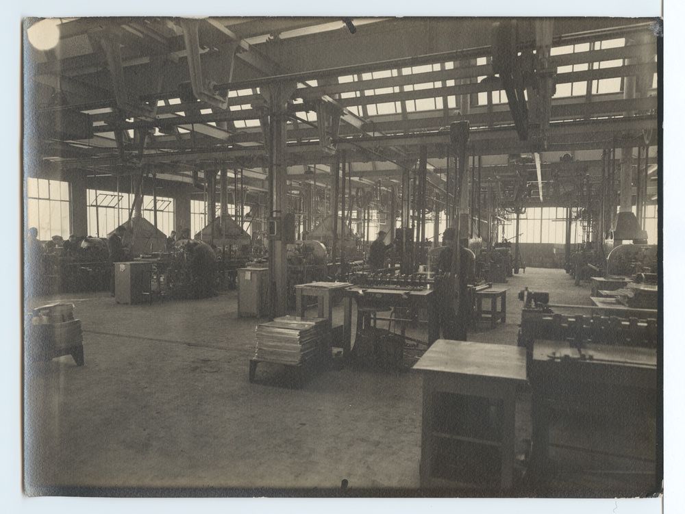 Usine, intérieur, machines