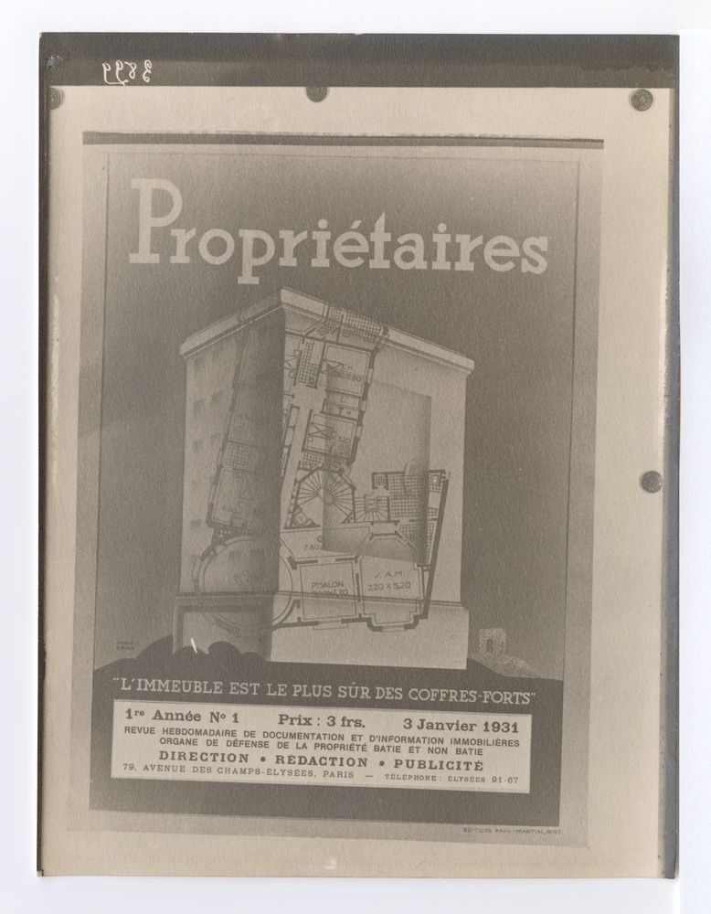 André Giroux, Propiétaires, "l'immeuble est le plus sûr des coffres-forts" 1ère Année