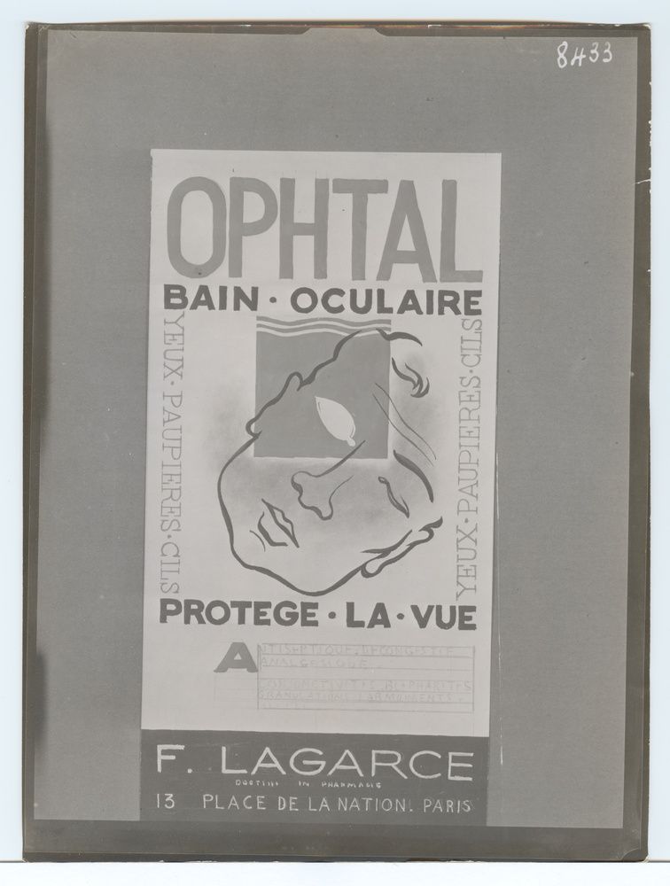 F. Lagarce Paris, Ophtal bain . oculaire