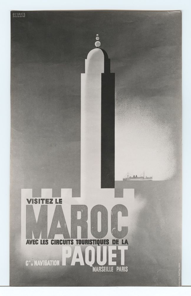 Francis Bernard, Cie de Navigation Paquet Marseille Paris, visitez le Maroc