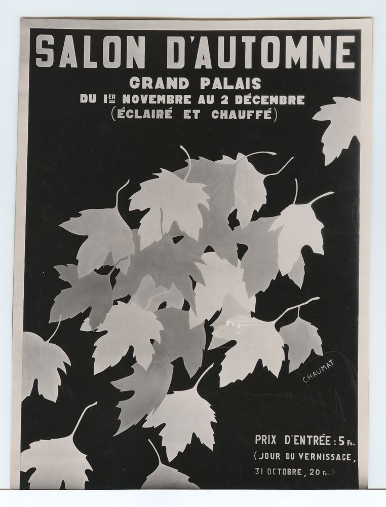 Chaumat, Affiche Salon d'automne Grand Palais
