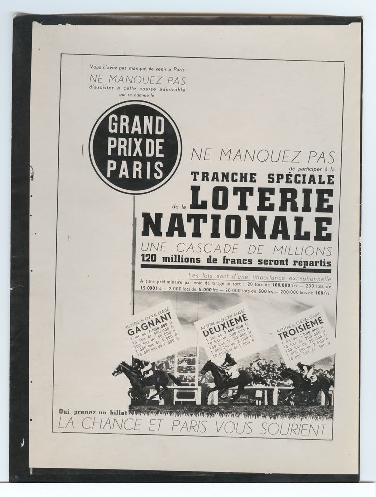 Loterie nationale, Grand prix de Paris