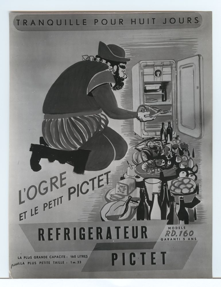 Réfrigérateur Pictet, Tranquille pour huit jours L'Ogre et le petit Pictet