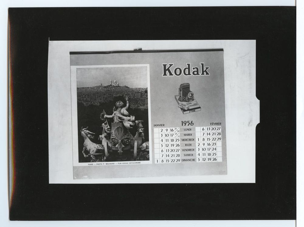 Kodak Calendrier 1956, Paris photo P. Molinard