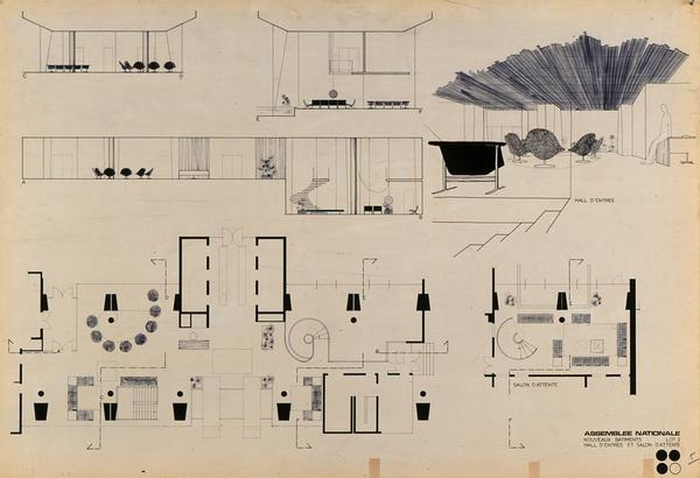 Assemblée Nationale, Nouveaux batiments, vers 1980