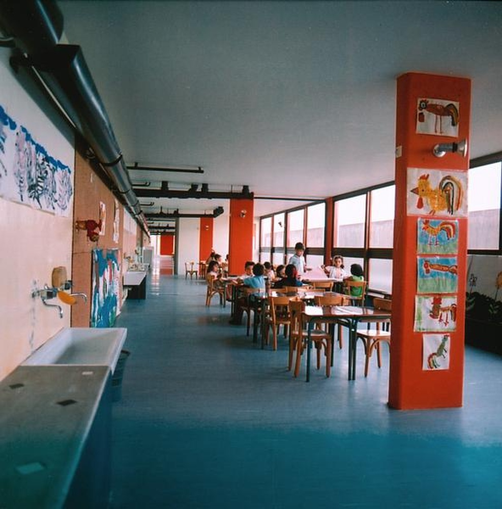 Firminy-vert : unité d'habitation Le Corbusier, école maternelle, une des salles de classe