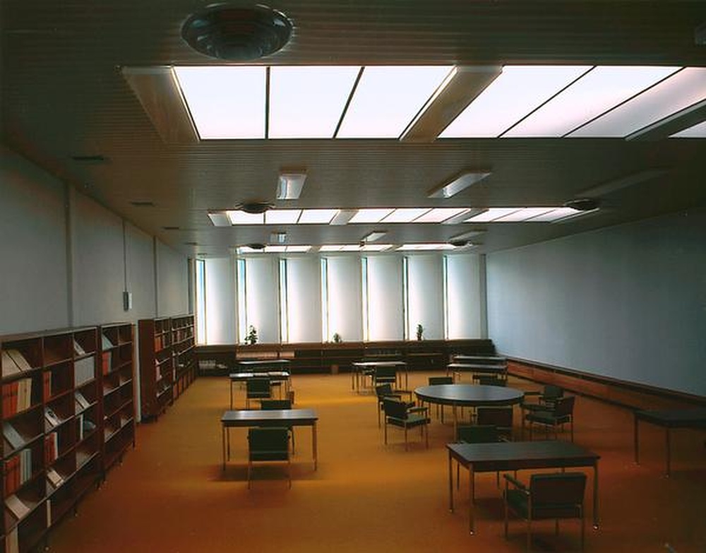 Saint-Etienne : Métare, collège universitaire, salle d'étude (Alfred Ferraz, Lucien Seignol)