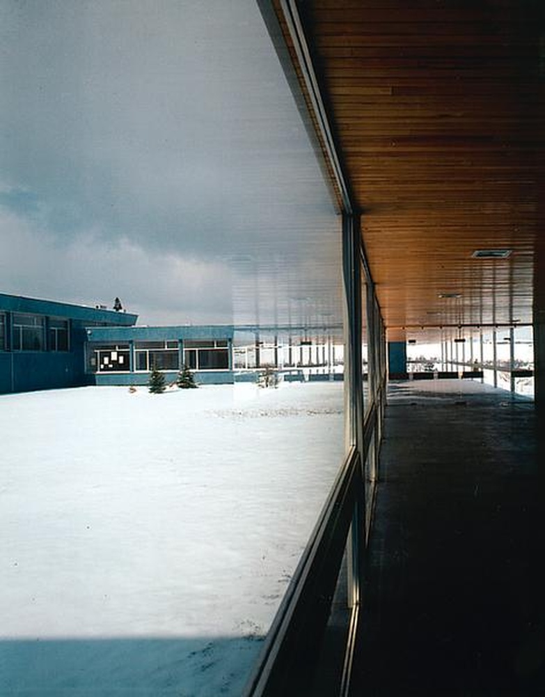 Saint-Etienne : Métare, collège universitaire, vue intérieure et extérieure (Alfred Ferraz, Lucien Seignol)