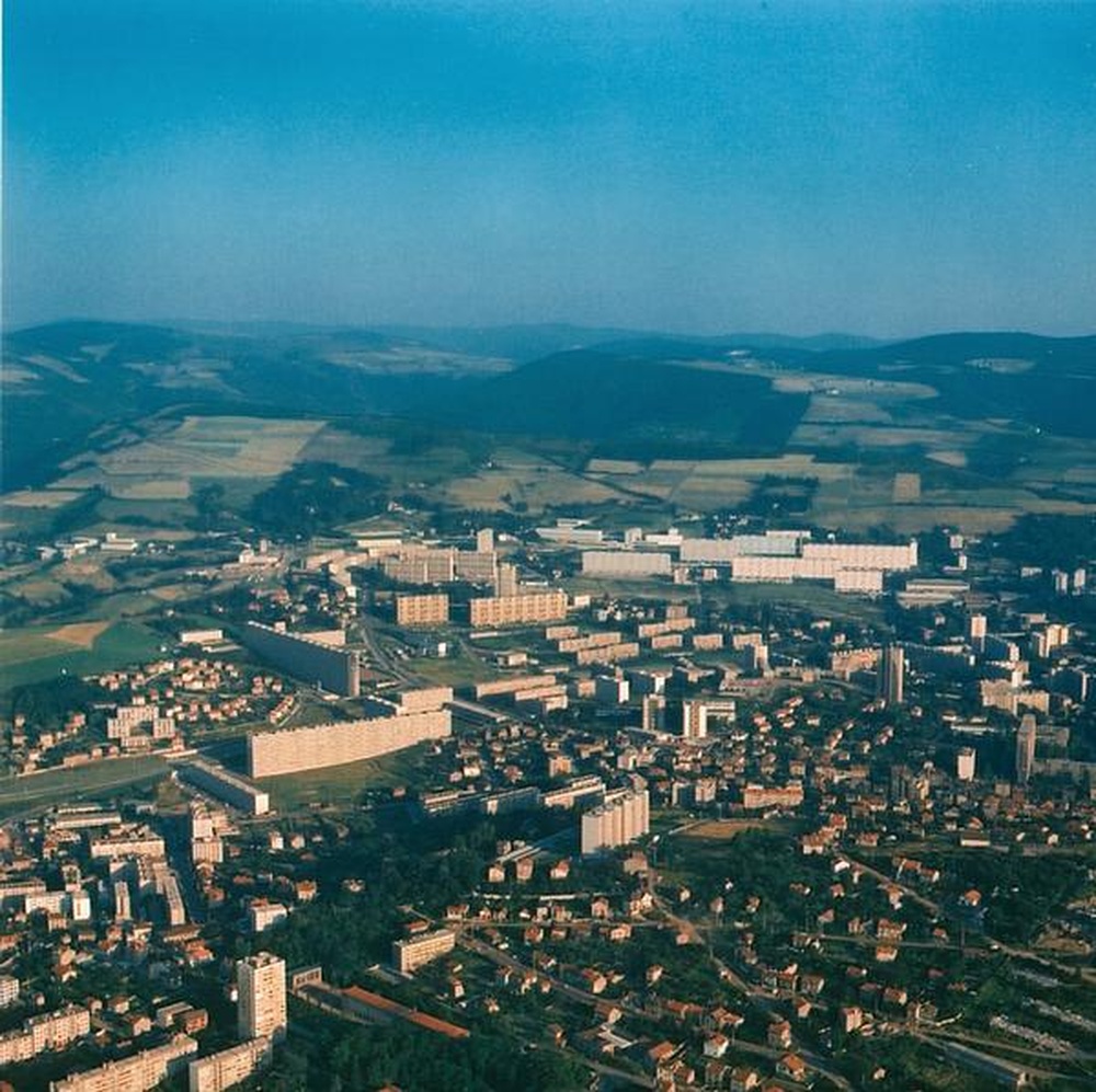 Saint-Etienne : La Métare, vue aérienne