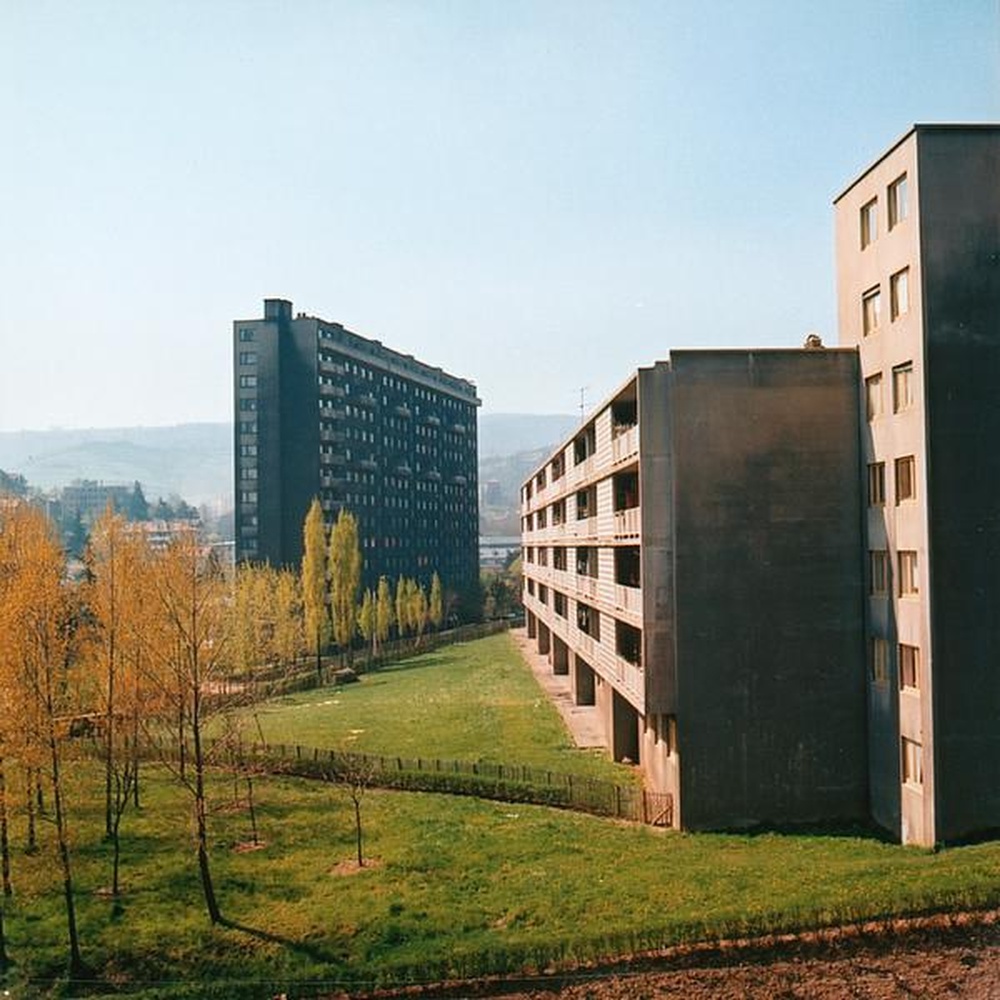 Saint-Etienne : Beaulieu, espaces verts et immeubles