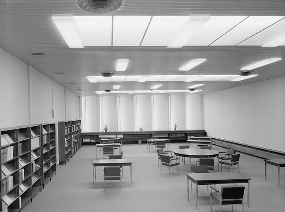 Saint-Etienne : Métare, collège universitaire, salle d'étude (Alfred Ferraz, Lucien Seignol)