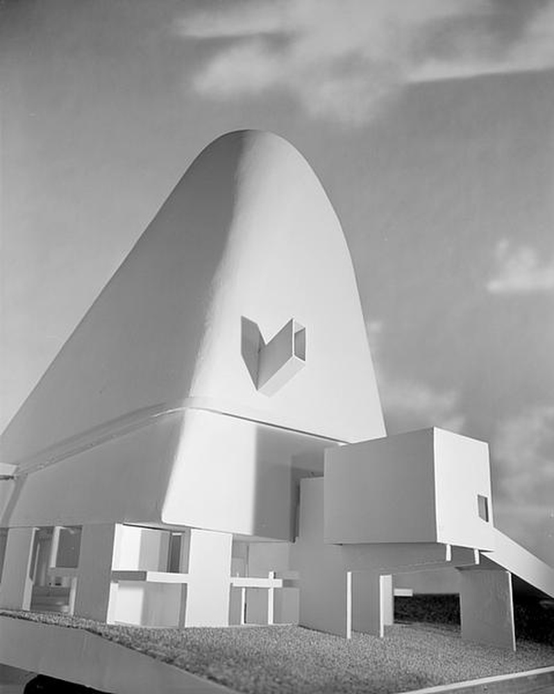 Firminy-vert : église Le Corbusier, maquette