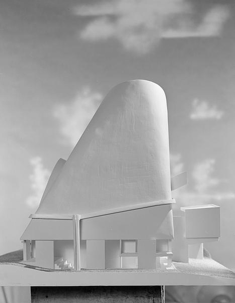 Firminy-vert : église Le Corbusier, maquette