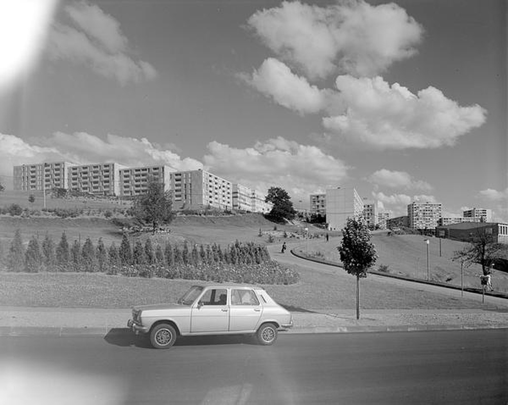 Saint-Etienne : Montreynaud, immeubles et espaces verts