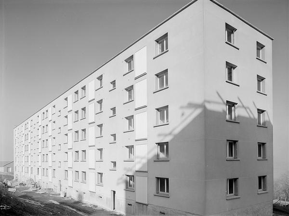 Saint-Etienne : Métare - Montchovet, immeuble en fin de construction