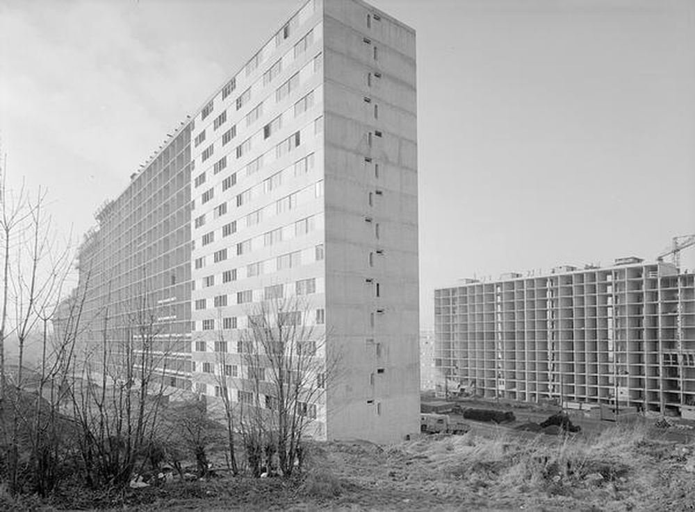 Saint-Etienne : Métare - Montchovet, immeubles en construction