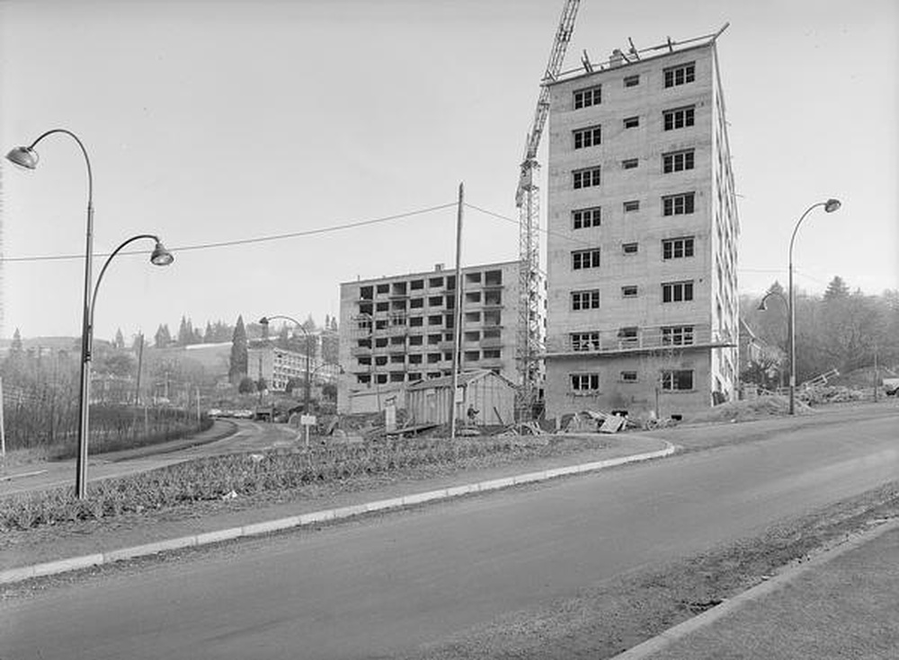 Saint-Etienne : Métare - Montchovet, immeubles en construction