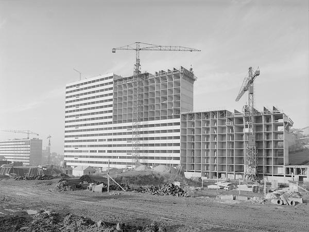 Saint-Etienne : Métare - Montchovet, immeubles en construction