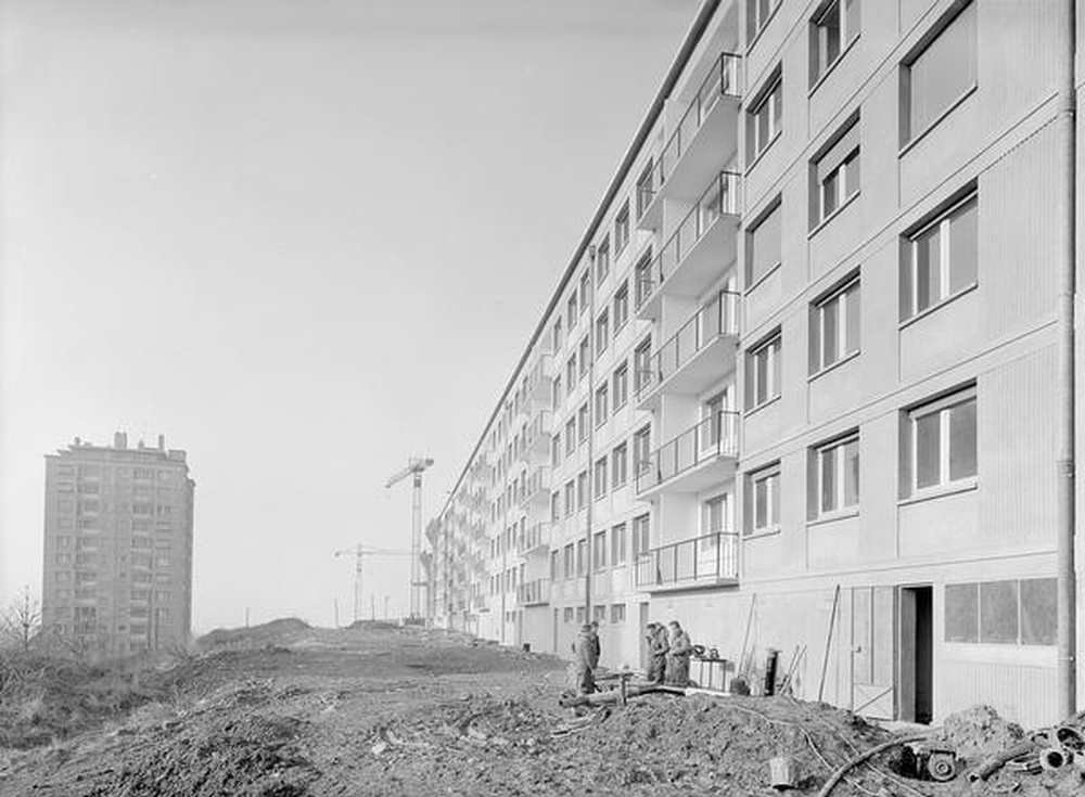 Saint-Etienne : Métare - Montchovet, immeubles en construction