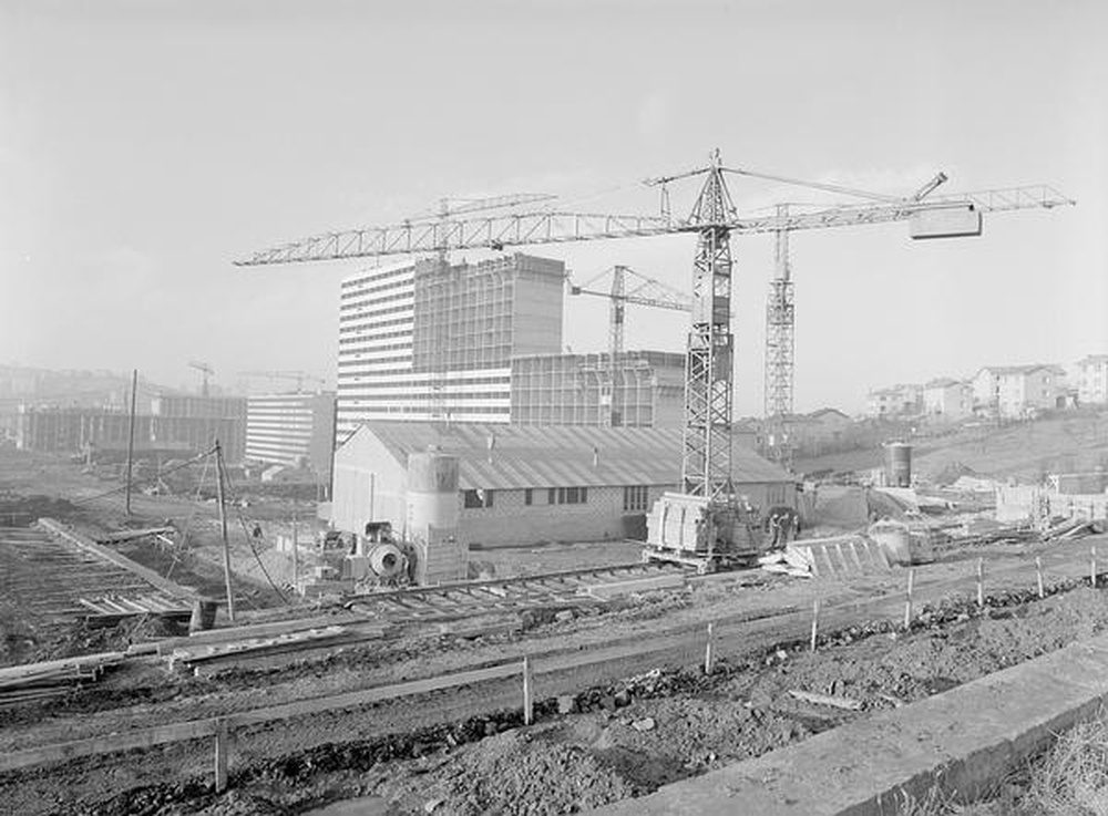 Saint-Etienne : Métare - Montchovet, immeubles en construction