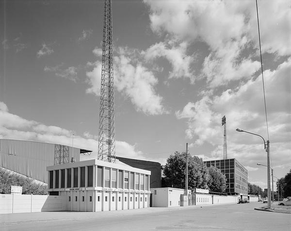 Saint-Etienne : parc des Sports l'Etivallière, entrée du stade