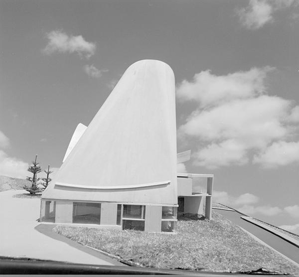 Firminy-vert : église Le Corbusier, maquette