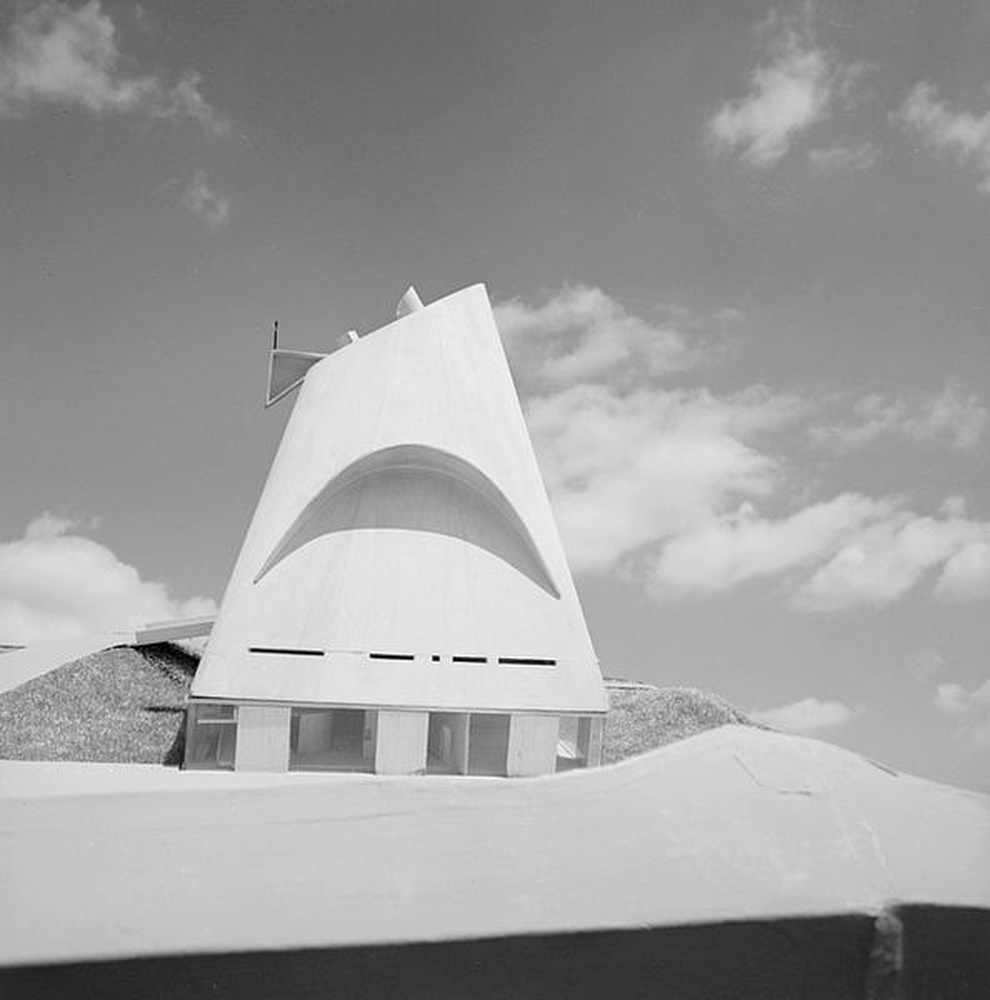 Firminy-vert : église Le Corbusier, maquette